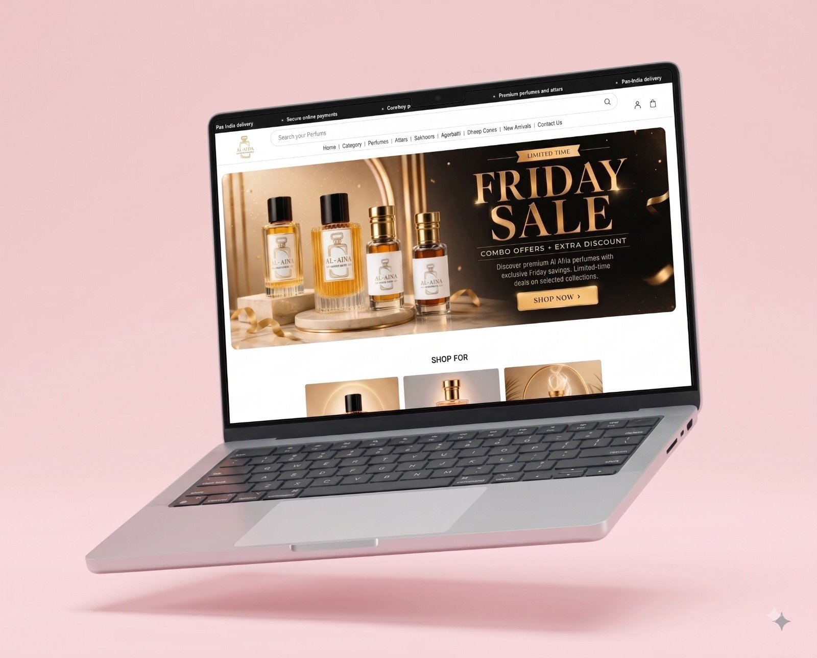 Al AFifa Perfumes Website Design and Development