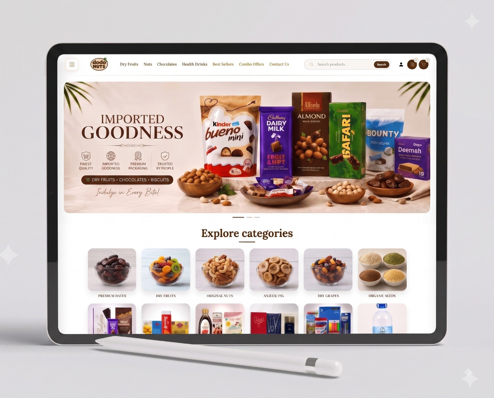 Coco Nuts Imports Dry Fruits Website